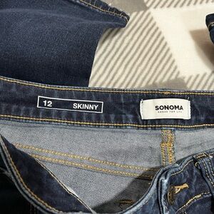 Sonoma Skinny Blue Jeans Classic Fit